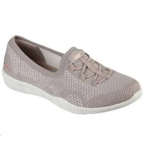Skechers Newbury Air-Cooled Memory Foam Slip-On Shoes Taupe 9